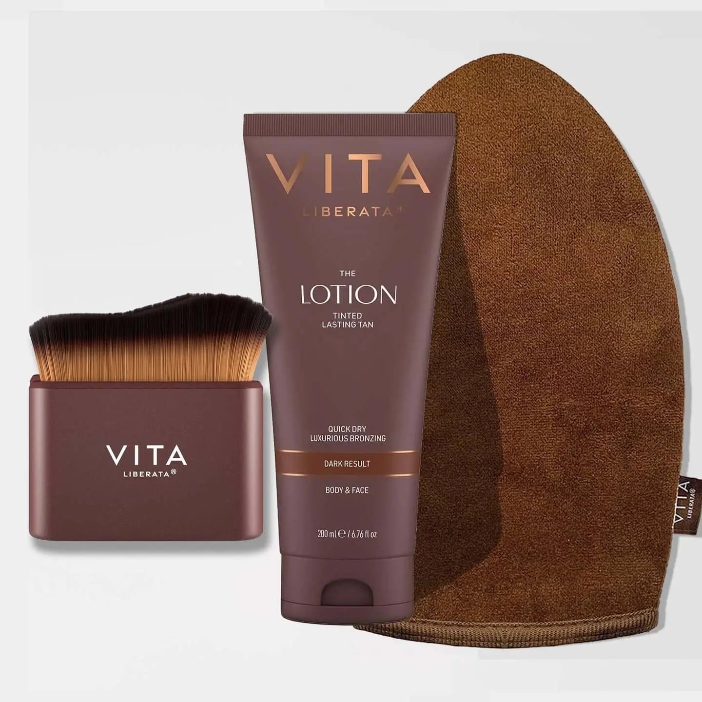 2 IN 1 MIRACLE BRUSH & MITT SET DARK Vita Liberata