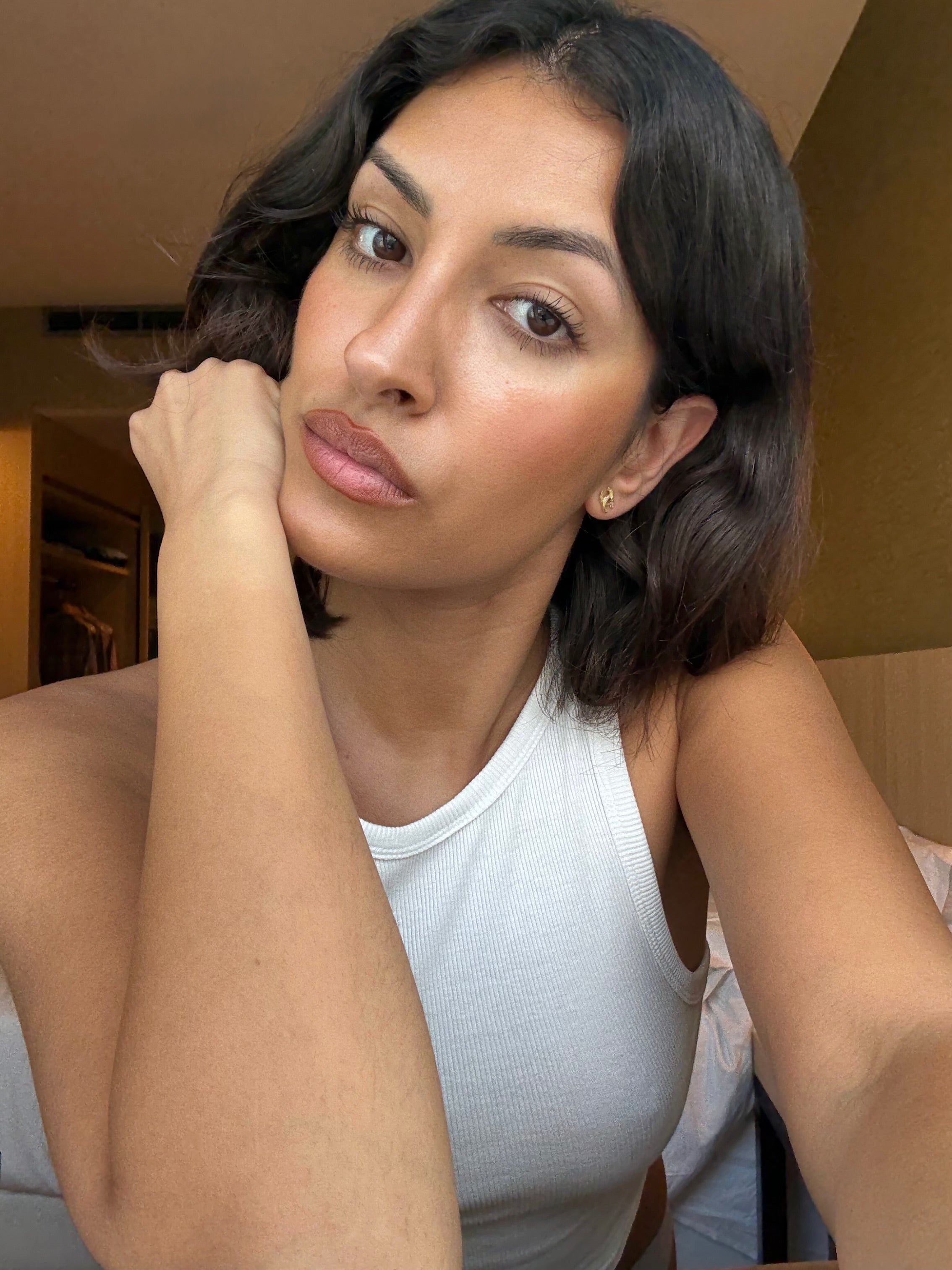 THE TRYSTAL, BRONZING MINERALS No.2 SUN KISS + KABUKI BRUSH