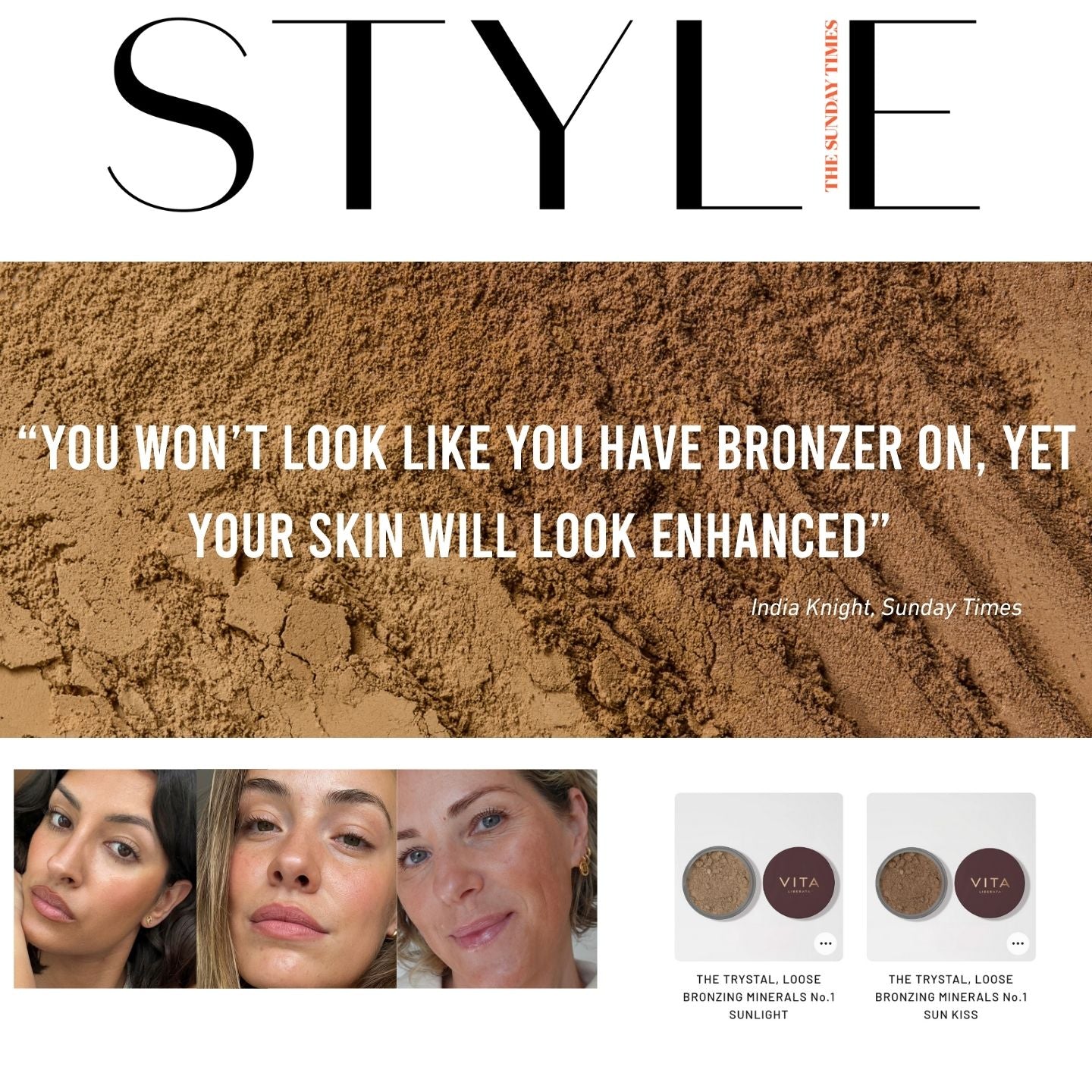 THE TRYSTAL, LOOSE BRONZING MINERALS No.2 SUN KISS