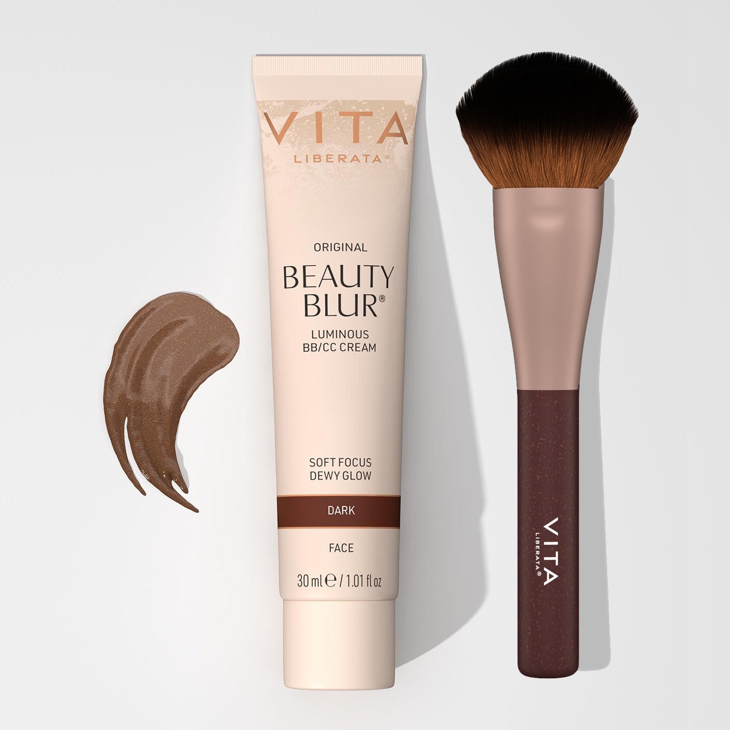 BEAUTY BLUR & FACE BRUSH SET: DARK