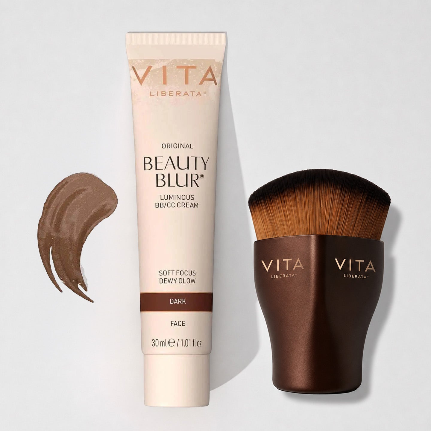 BEAUTY BLUR & PYRAMID BRUSH SET: DARK