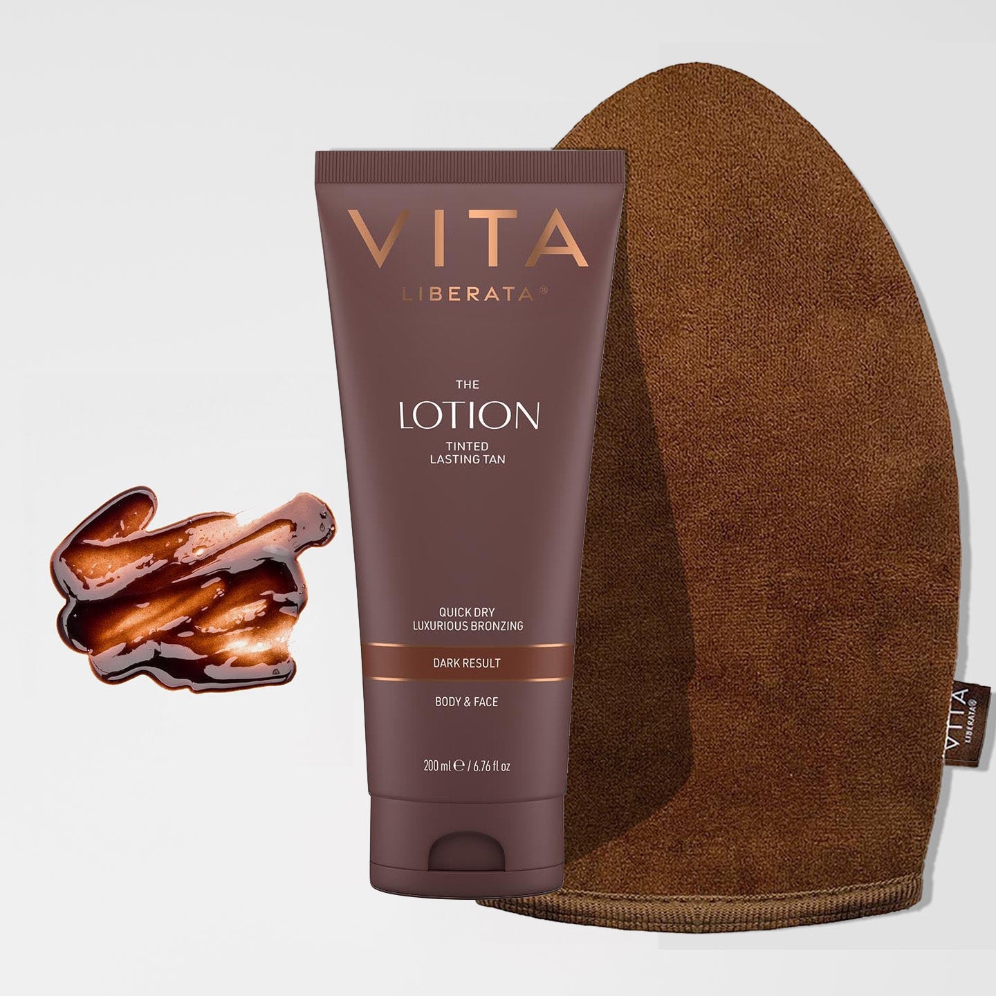 THE LOTION DARK & MITT SET