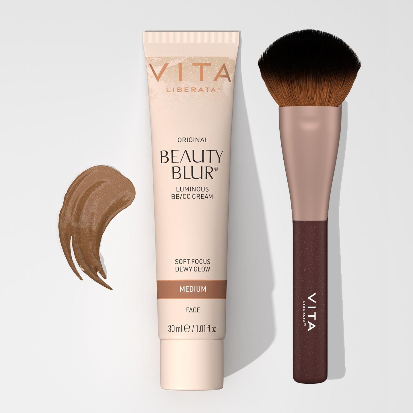 BEAUTY BLUR & FACE BRUSH SET: MEDIUM