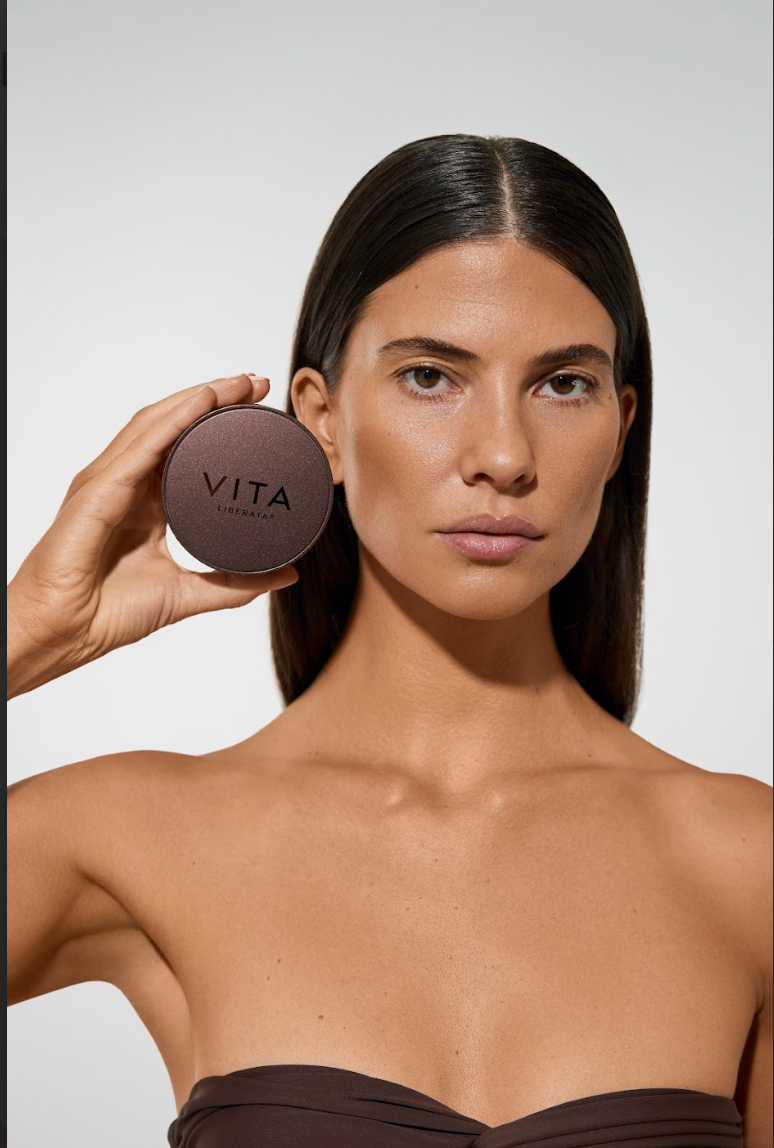 THE TRYSTAL, BRONZING MINERALS No.2 SUN KISS + KABUKI BRUSH