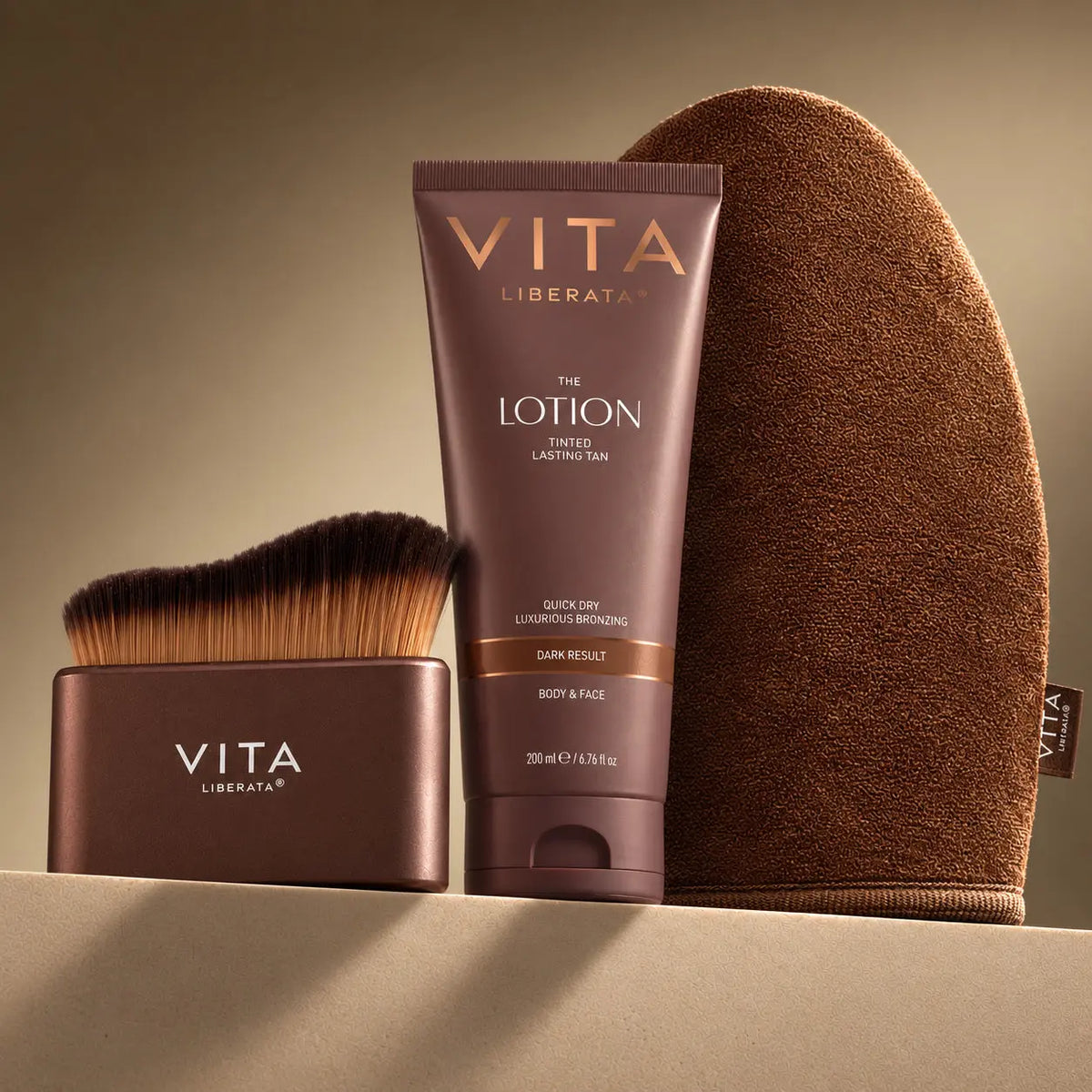 2 in 1 Miracle Brush & Mitt Set Dark